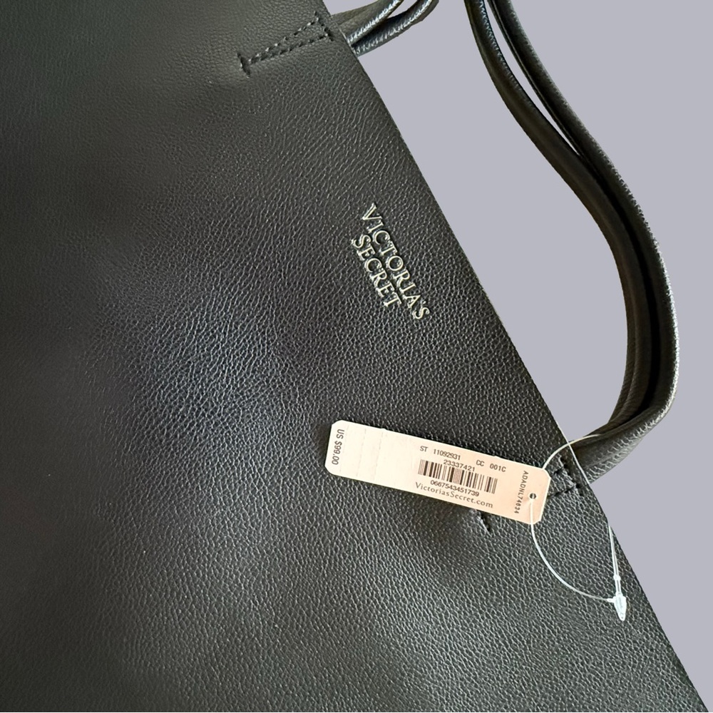 NWT Victoria's Secret Black Tote - Picture 3 of 6